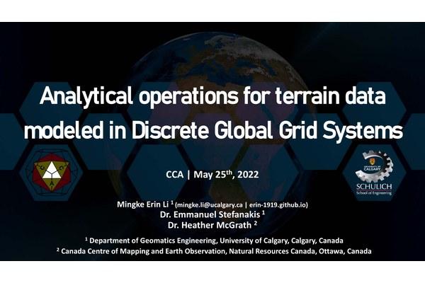Analytical operations for terrain data modeled in Discrete Global Grid Systems